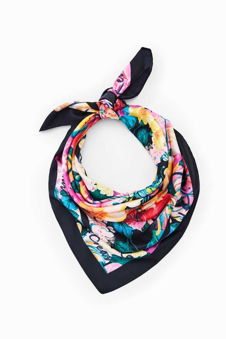 Dámské Šátky Desigual Square floral foulard | 406523ZHX