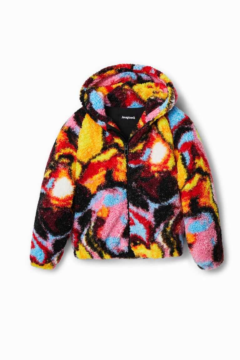 Dívčí Kabáty Desigual Digitální print fleece | 714503GOB