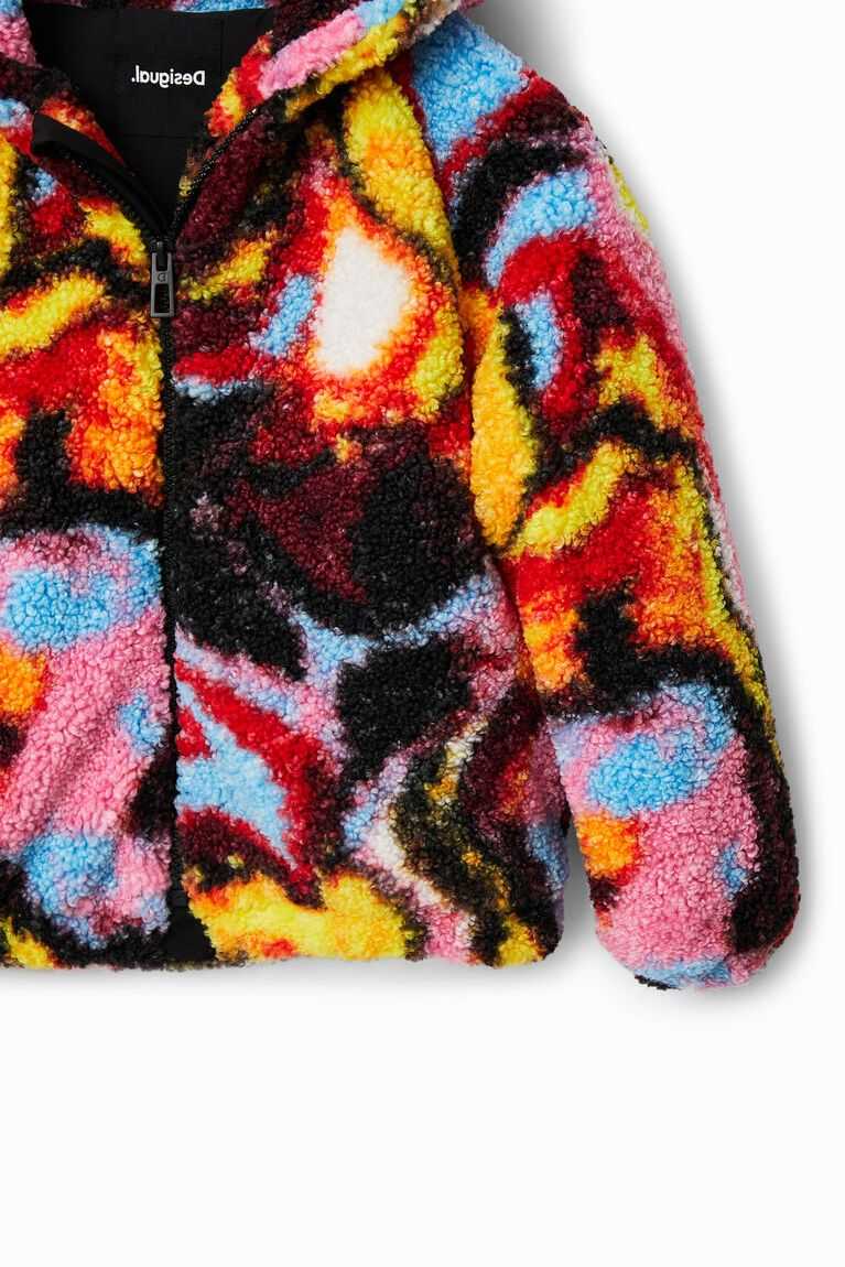 Dívčí Kabáty Desigual Digitální print fleece | 714503GOB