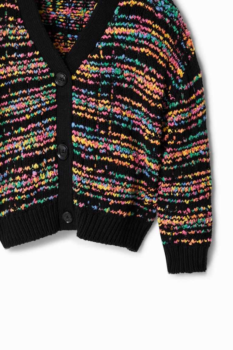 Dívčí Mikiny Desigual Pruhovaný tricot cardigan | 475189YOS