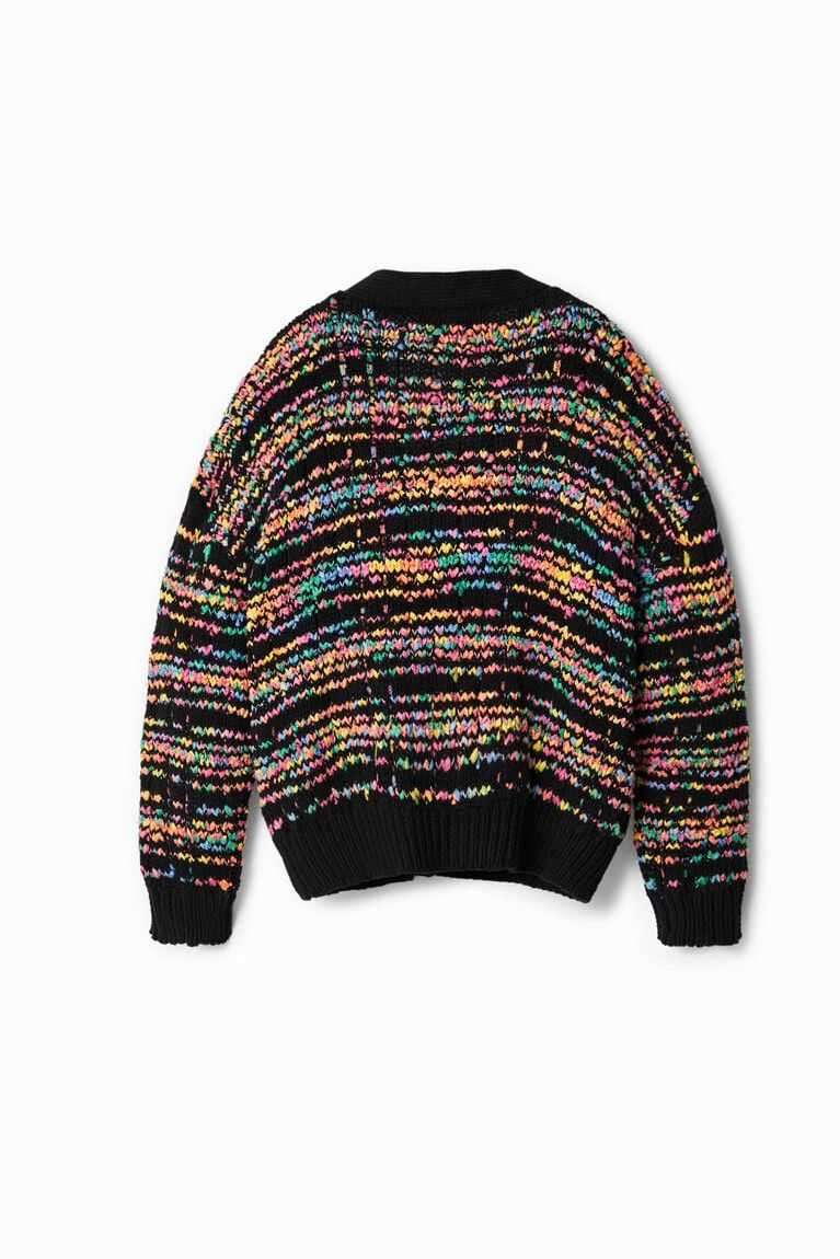 Dívčí Mikiny Desigual Pruhovaný tricot cardigan | 475189YOS