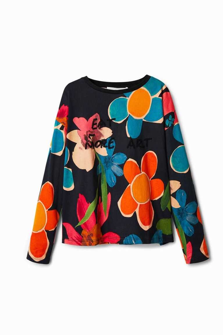 Dívčí Tričko Desigual Floral print | 520943BKI