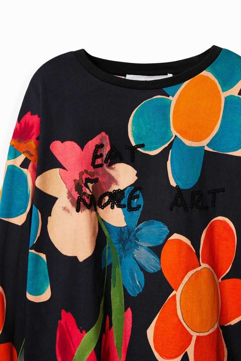 Dívčí Tričko Desigual Floral print | 520943BKI