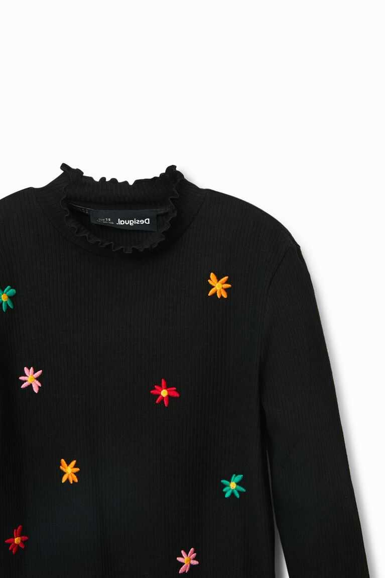 Dívčí Tričko Desigual Flower embroidery | 209175FBE