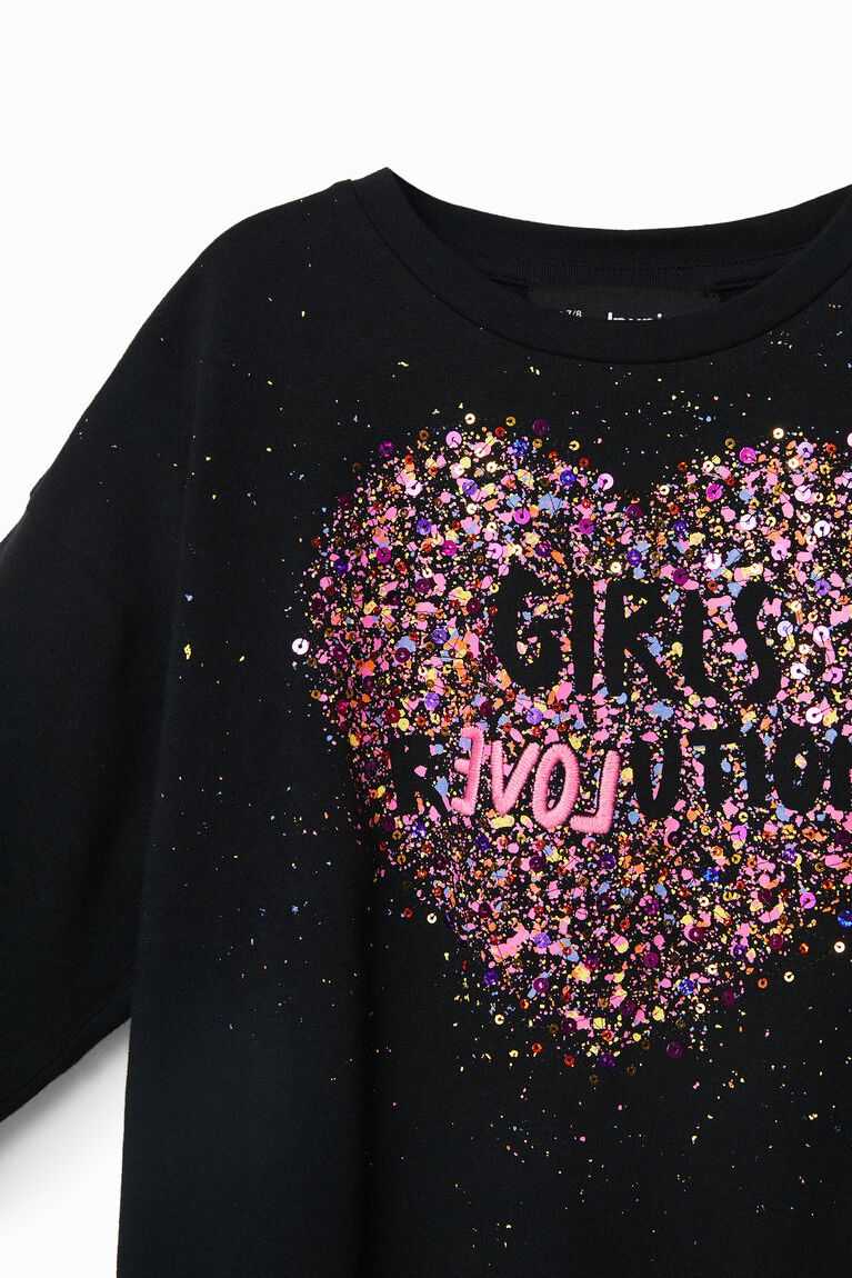 Dívčí Tričko Desigual Sequin splatter | 158627HXF