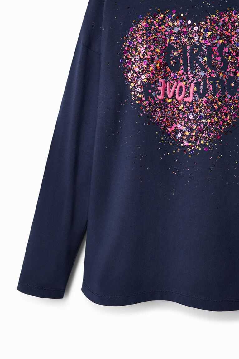 Dívčí Tričko Desigual Sequin splatter | 549376JWC