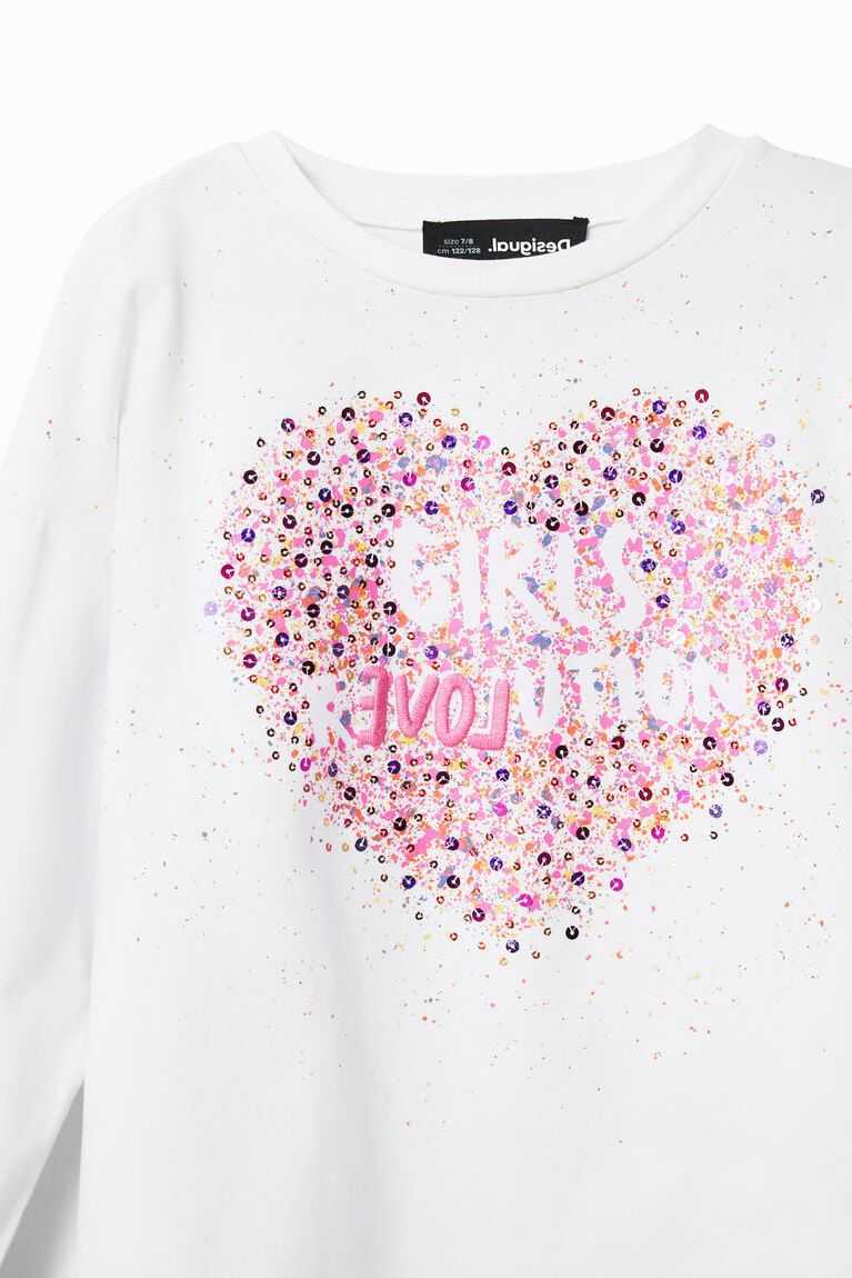 Dívčí Tričko Desigual Sequin splatter | 937652LYM