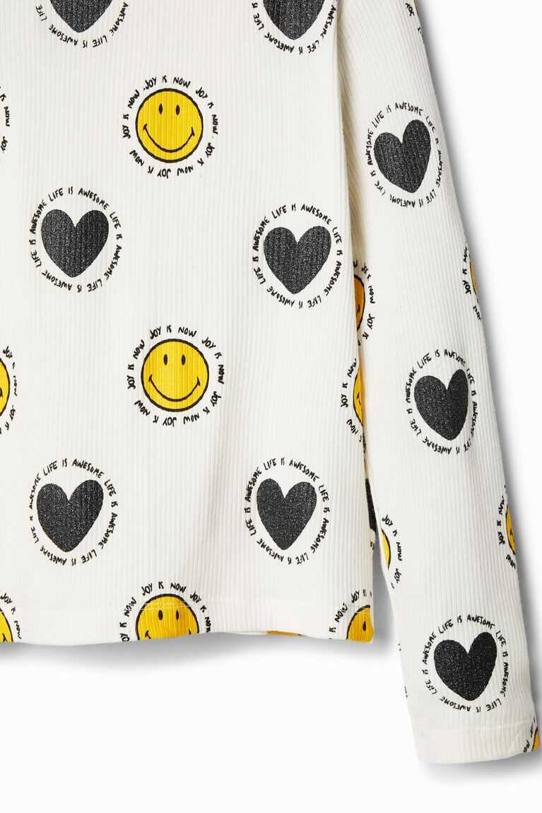 Dívčí Tričko Desigual Smiley and hearts | 907264HAO