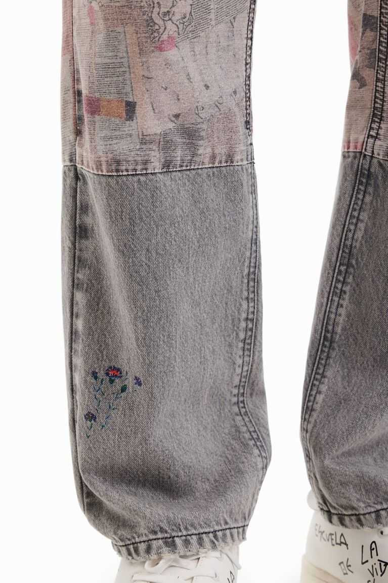 Pánské Kalhoty Desigual Newspaper comfort jeans | 401237LKM