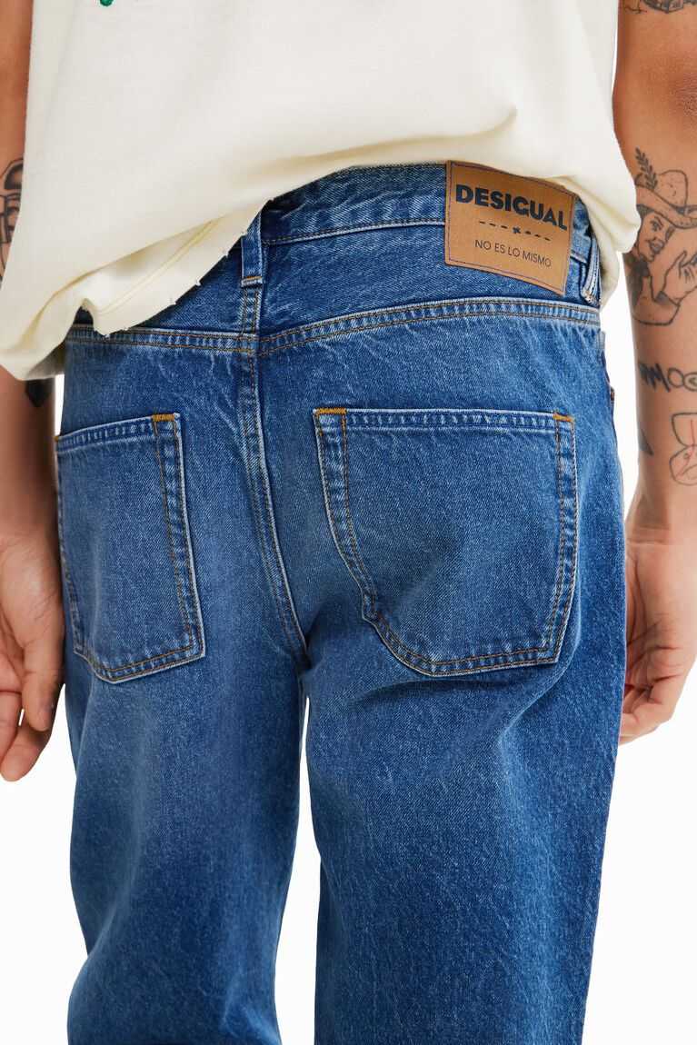 Pánské Kalhoty Desigual Rovný jeans | 216934DOJ