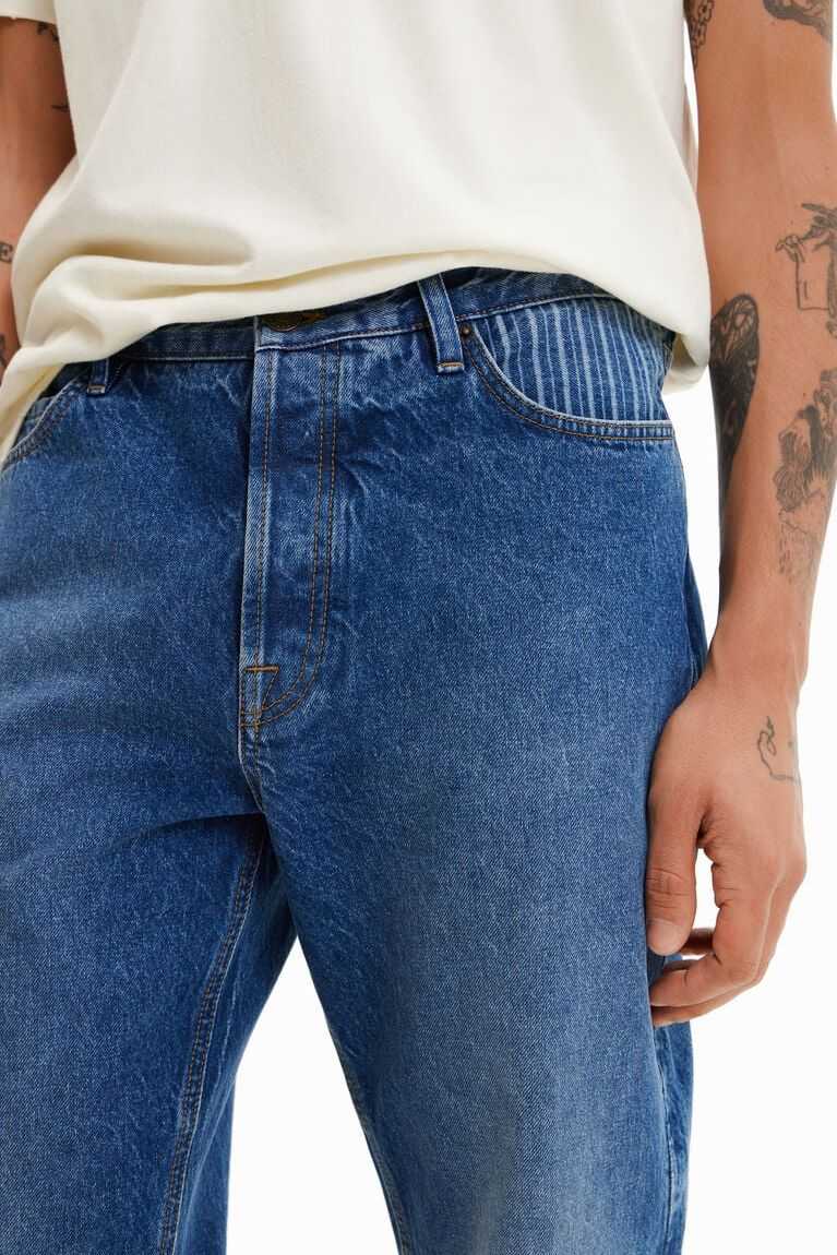 Pánské Kalhoty Desigual Rovný jeans | 216934DOJ