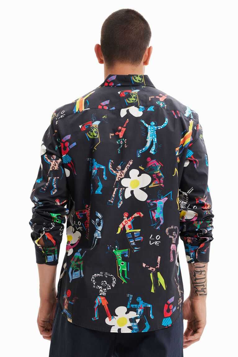 Pánské Košile Desigual Long-sleeve dancing | 758209XAH