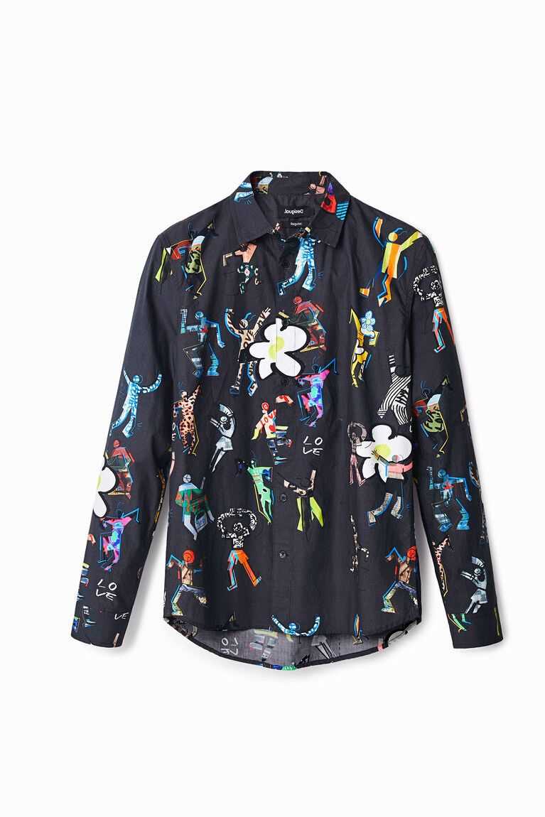 Pánské Košile Desigual Long-sleeve dancing | 758209XAH