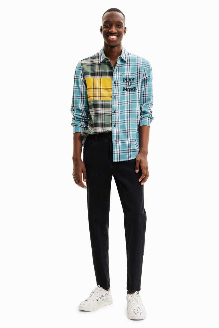 Pánské Košile Desigual Plaid patchwork | 481739HJN