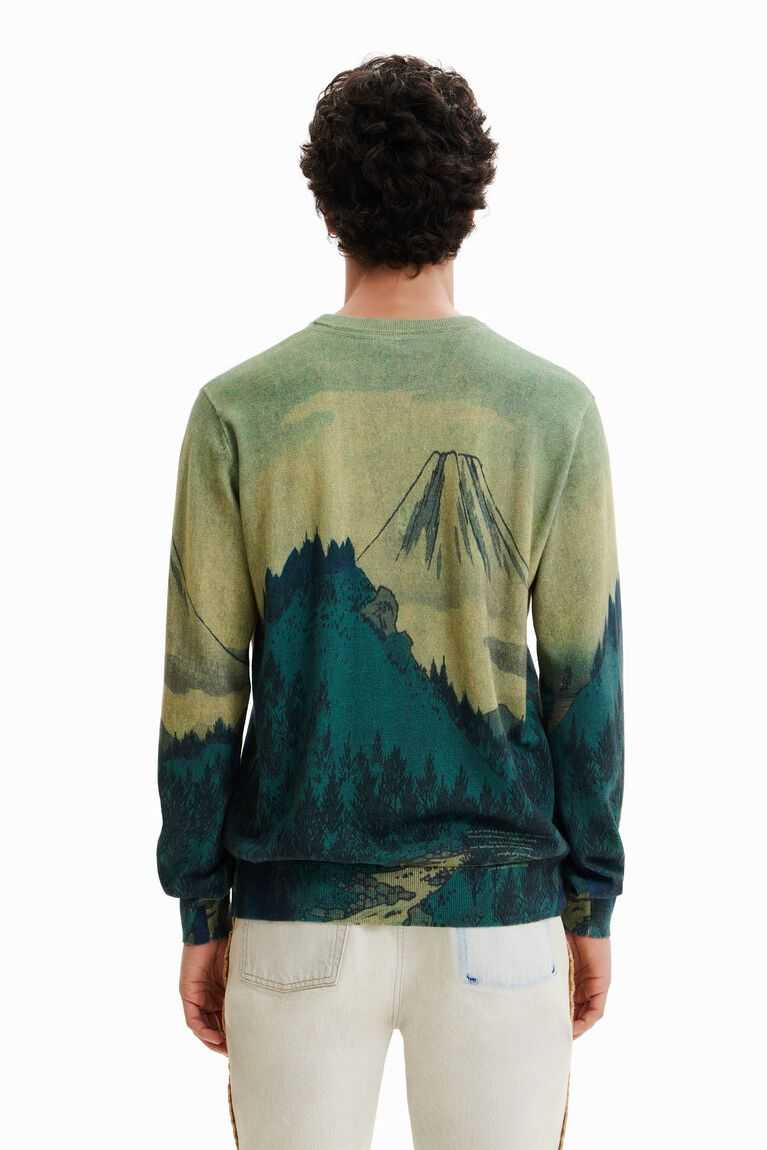 Pánské Mikiny Desigual Thin landscape pullover | 083479VHD