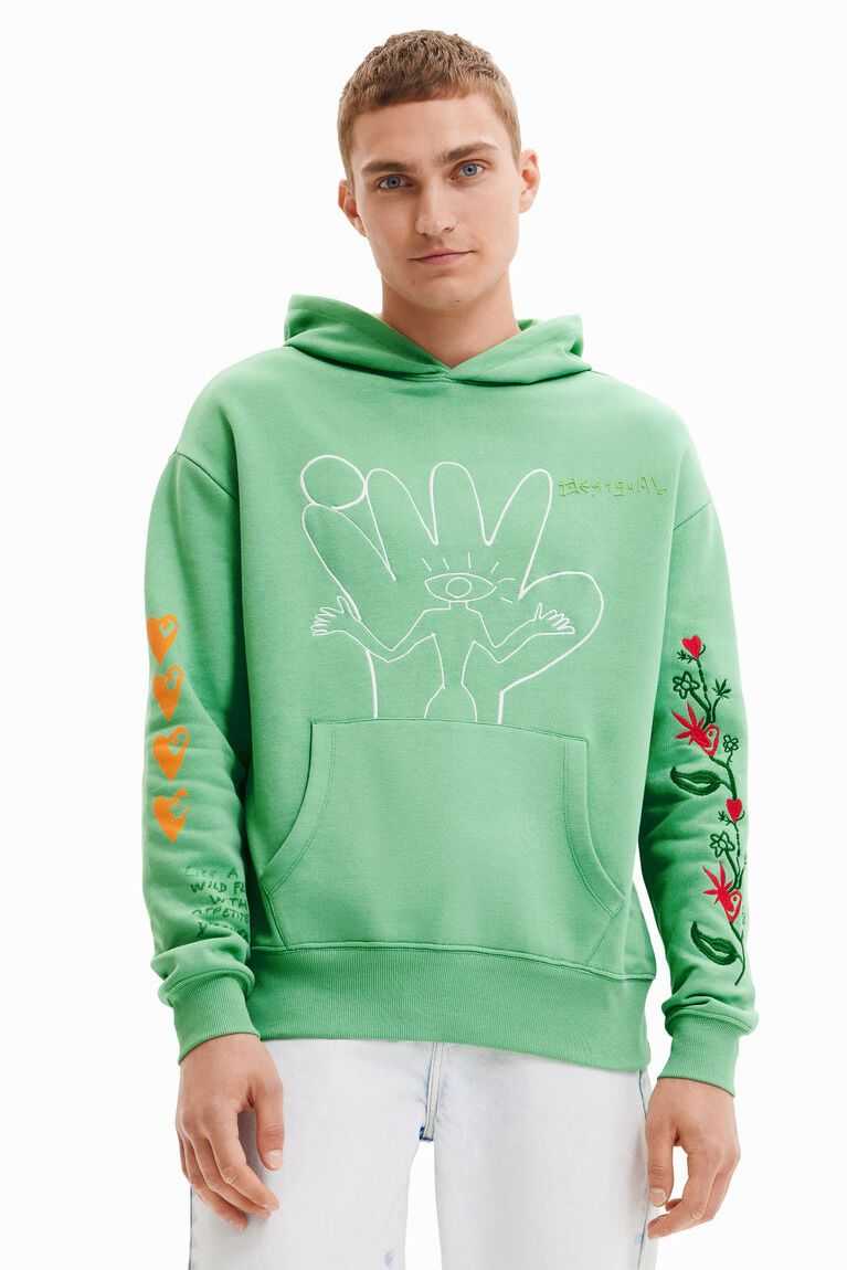 Pánské Mikiny Desigual UFO hoodie | 560349LQH