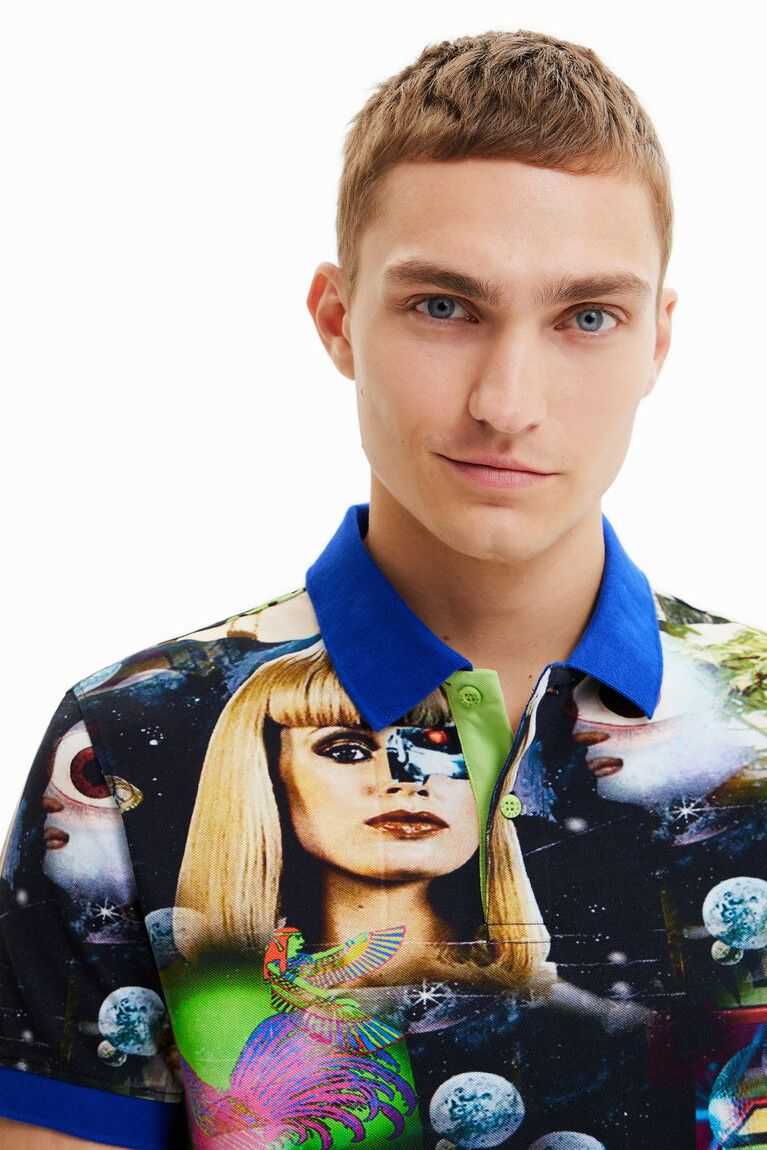 Pánské Polo Triko Desigual Alien collage | 279140CUW