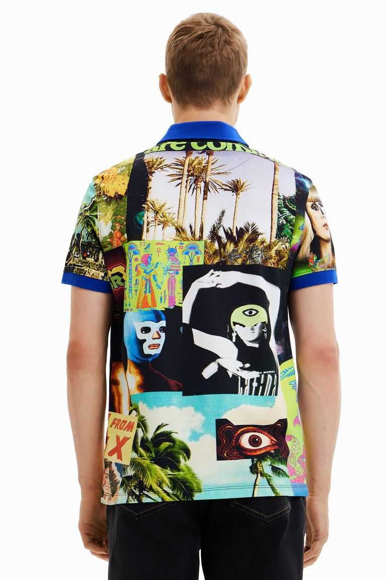 Pánské Polo Triko Desigual Alien collage | 279140CUW