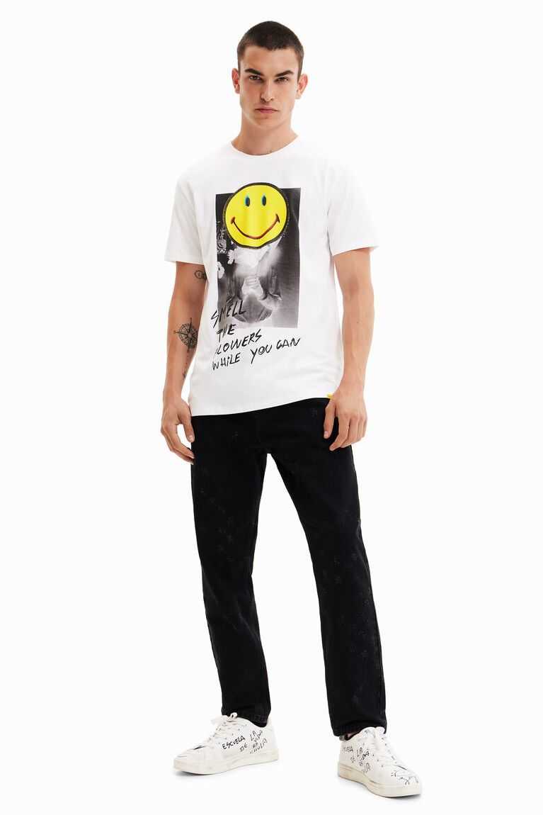 Pánské Polo Triko Desigual Krátké-sleeve Smiley | 893604WNE